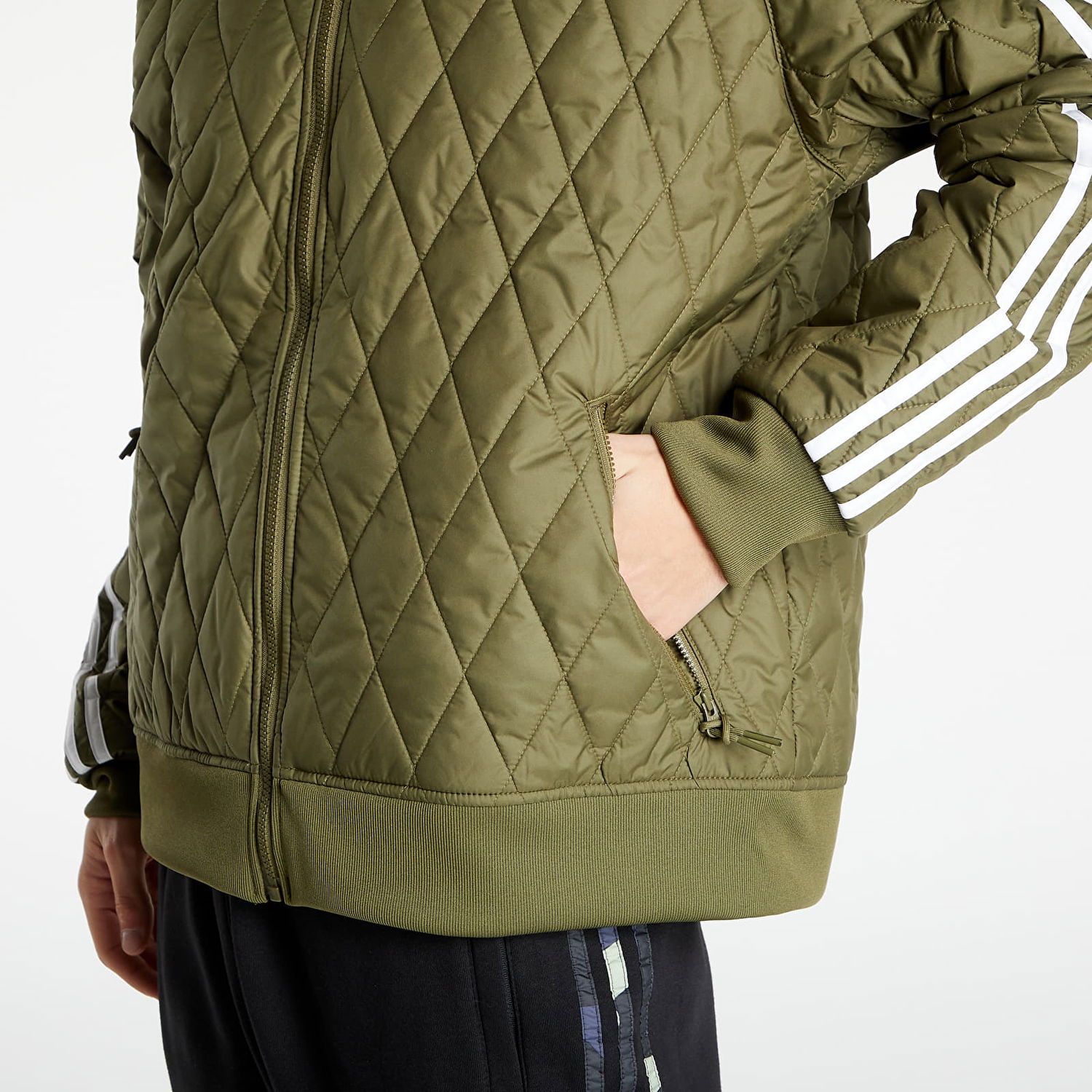 Bomber bunda adidas Originals Quilted Sst Tt Zelené | H11435, 1