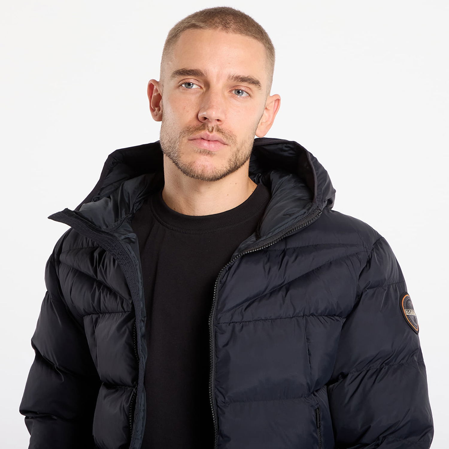 Prešívaná bunda Napapijri A-Molveno Hood Puffer Jacket Čierna | NP0A88V29411, 1