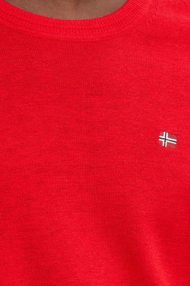 Sveter Napapijri Lightweight Crewneck Sweater Červená | NP0A4GJUR061, 4