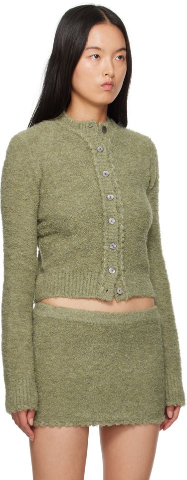 Sukňa GUIZIO Guizio Palmyra Knit Cardigan Zelené | F24705S046, 1