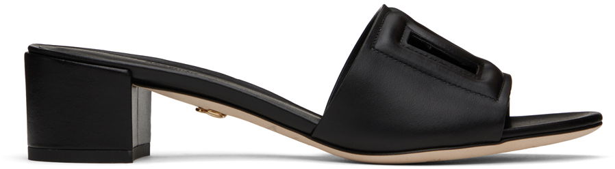 Tenisky a topánky Dolce & Gabbana Heeled Leather Sandals Čierna | CR1139 AY329, 0