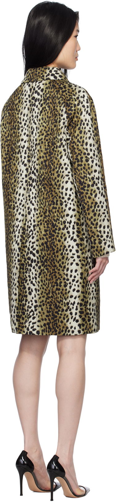 Kabáty Blumarine Blumarine Printed Jacquard Coat Hnedá | P522S093A, 2