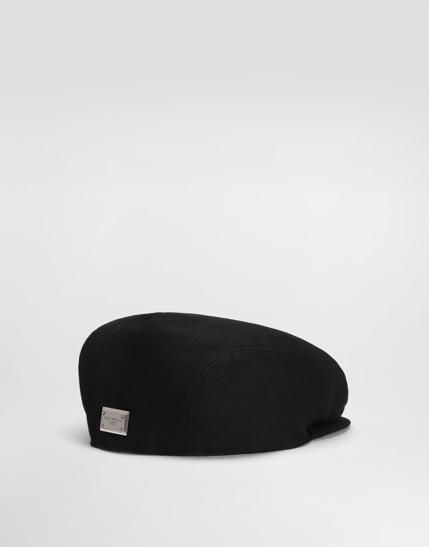 Baretka Dolce & Gabbana Cotton Flat Cap With Logo Čierna | GH587AGJ172N0000, 1