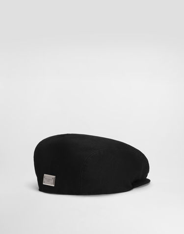 Baretka Dolce & Gabbana Cotton Flat Cap With Logo Čierna | GH587AGJ172N0000, 1