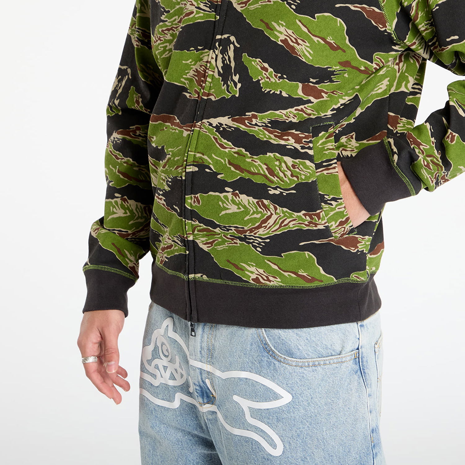 Mikina BILLIONAIRE BOYS CLUB Billionaire Boys Club Icecream Smiley Tiger Stripe Full Zip-Through Hood Camo XXL Rôznofarebný | IC25427 Camo, 1