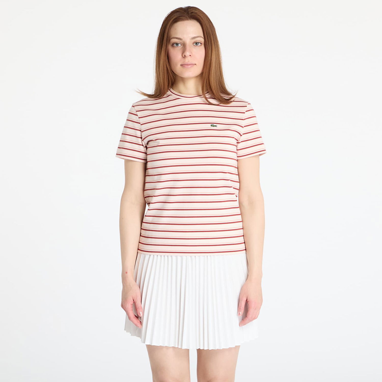 Tričko Lacoste LACOSTE Striped T-Shirt Ružová | TF0352 FYI, 0