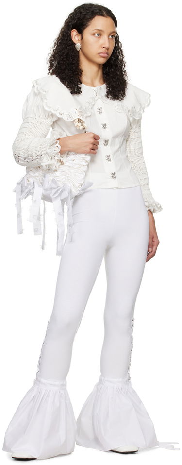 Košeľa Chopova Lowena Chopova Lowena Crochet Collar Blouse Biela | 2210, 3