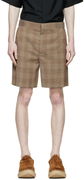 Designer Wool Plaid Shorts