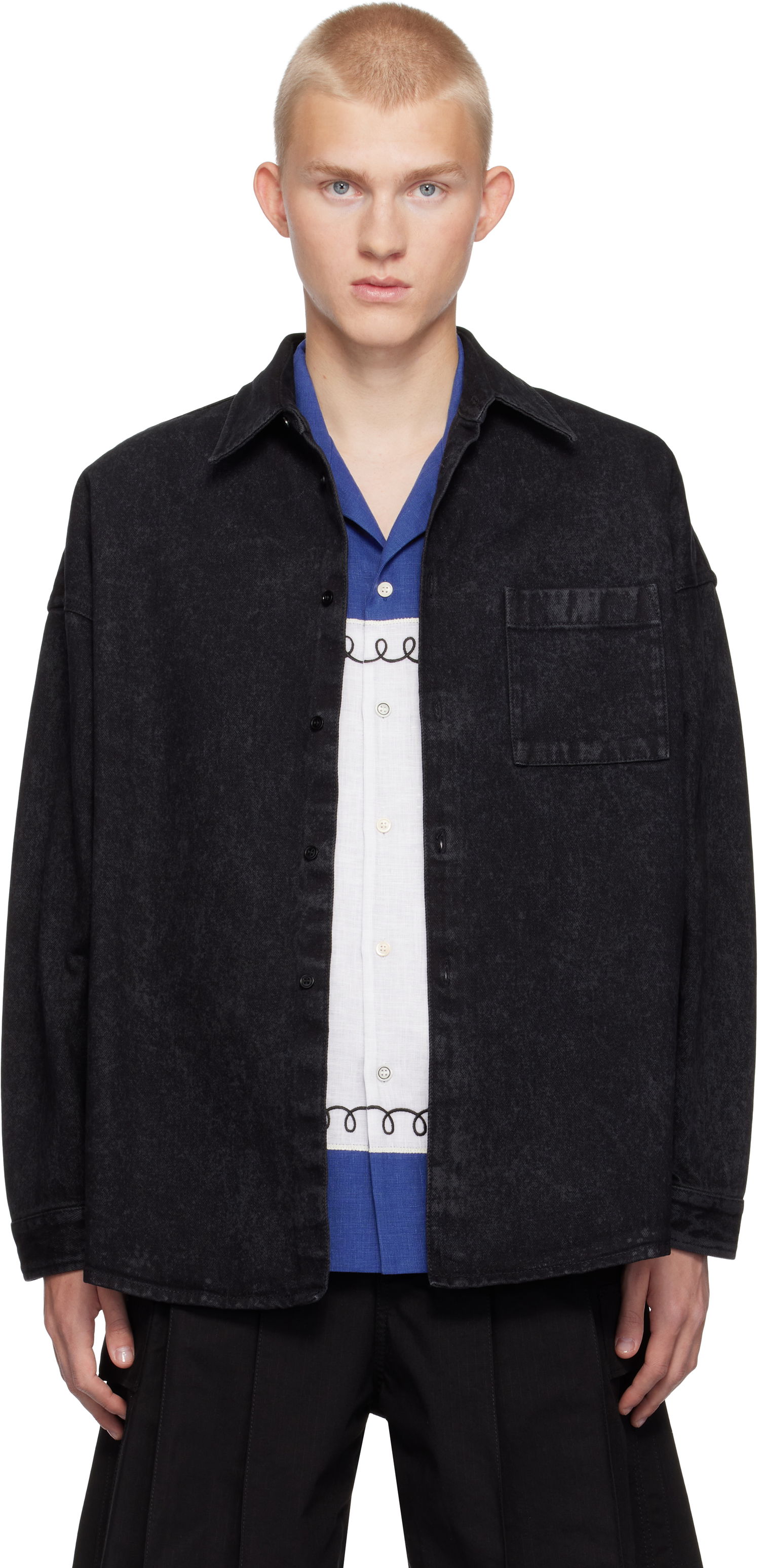 Košeľa Marni Faded Denim Shirt Čierna | CUJU0061A2 USCV35, 0