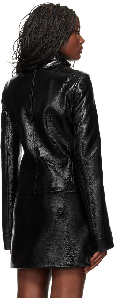 Bomber bunda Courrèges Vinyl Motorcycle Jacket Čierna | 424CBL212VY0014, 2