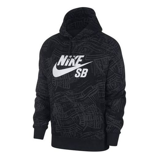 Mikina Nike SB SB Brushed Hoodie Čierna | CK5125-010