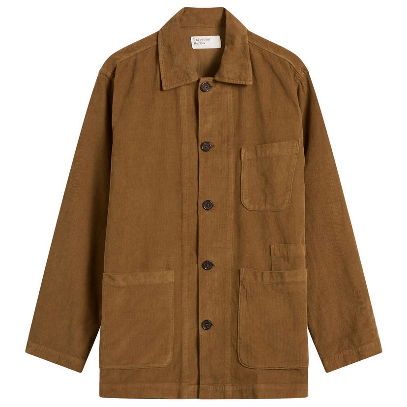 Košeľa Universal Works Fine Cord Bakers Overshirt, Size Small Hnedá | 33565-KHK