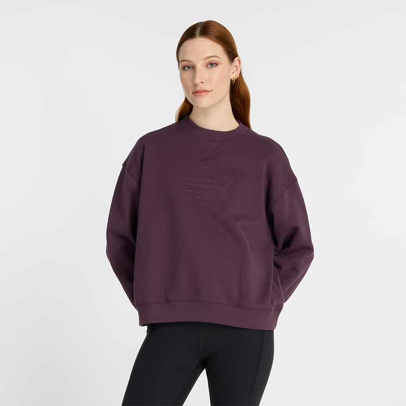 Mikina New Balance NB Sweatshirt Fialová | Dámska mikina New Balance WT43535PLN – fialové