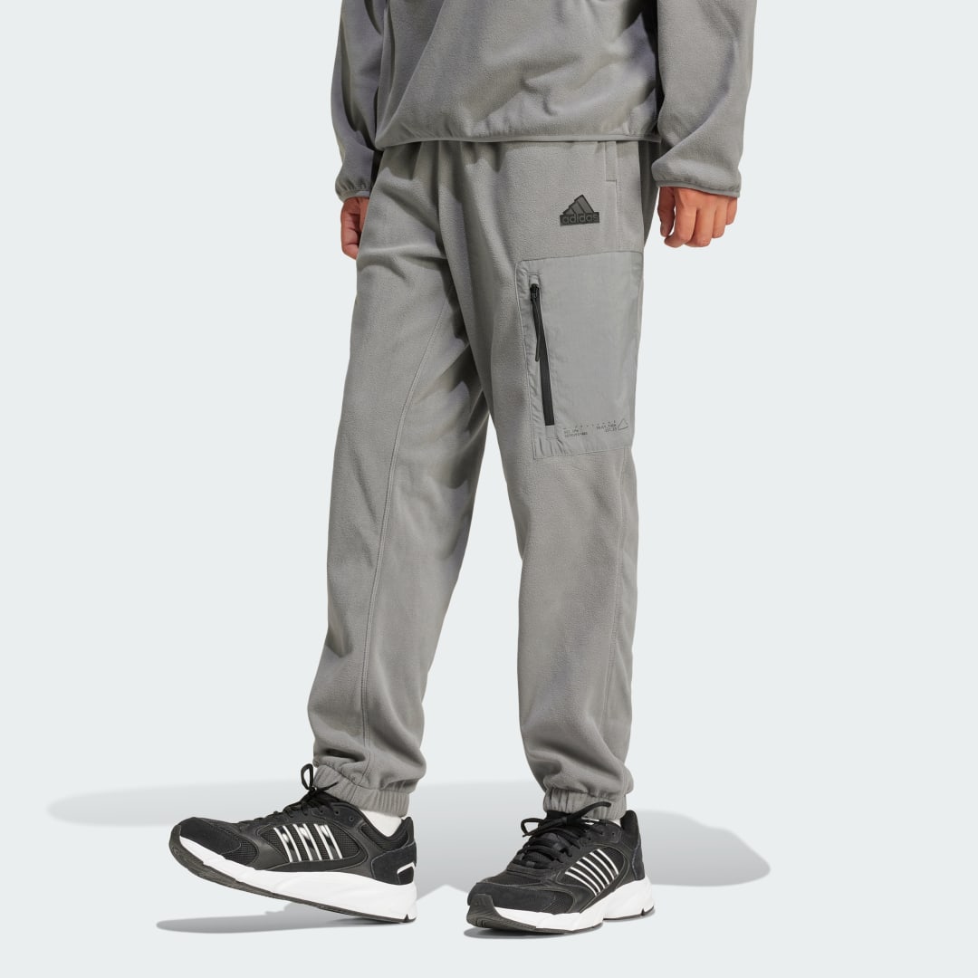 Tepláky adidas Performance City Escape Polar Fleece Šedá | IY1498, 0