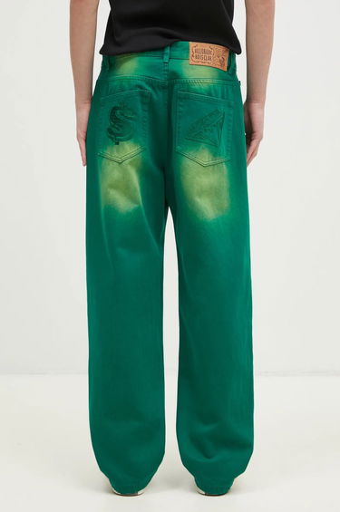 Džínsy BILLIONAIRE BOYS CLUB Billionaire Boys Club Green Dyed Denim Pants Zelené | B24427, 2