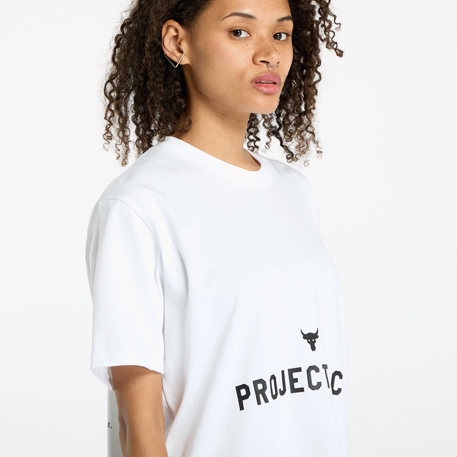 Tričko Under Armour Project Rock Campus Q3 T-Shirt White/ Black Biela | 1386440-100, 1