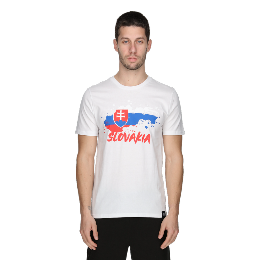 Tričko Umbro Slovakia Graphic T-shirt Biela | UMA241M870-10