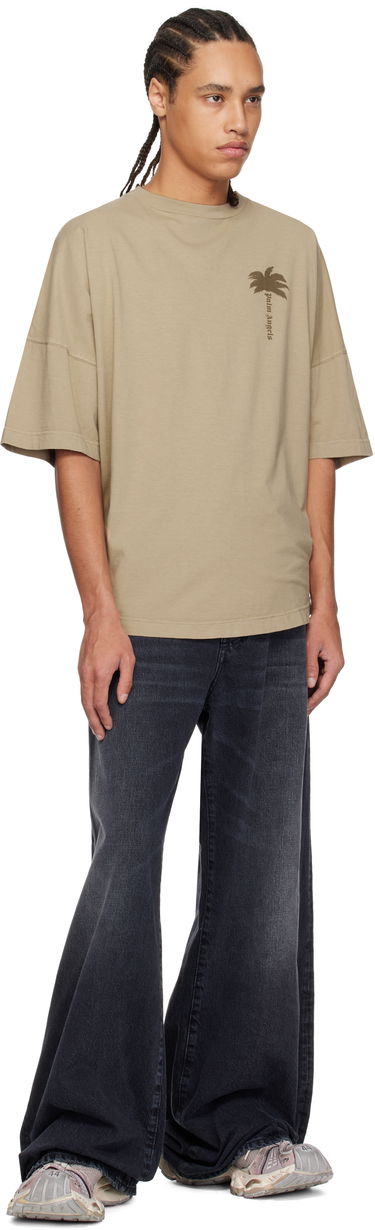 Tričko Palm Angels Palm Angels Palms Over T-Shirt Béžová | PMAA002S25JER0046161, 3