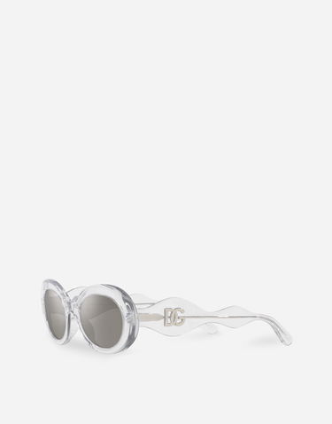 Slnečné okuliare Dolce & Gabbana Dolce & Gabbana Dg Crossed Oval Sunglasses Biela | VG4006VP36G9V000, 1