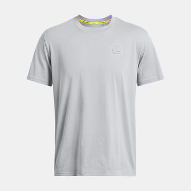 Tričko Under Armour Curry Emboss Heavyweight T-Shirt für Herren Mod Grau Šedá | 1383378-011, 0