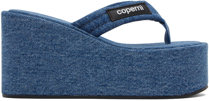 Doplnky Coperni Coperni Denim Wedge Sandals Modrá | COPSH09202, 0