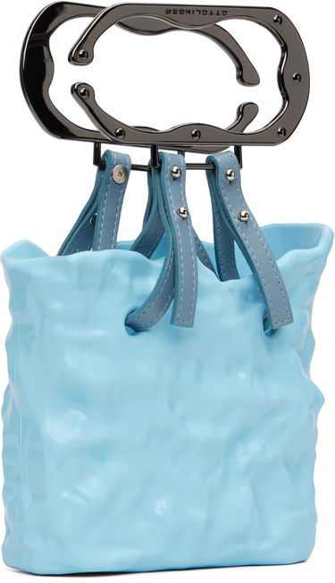 Kabelka Ottolinger C Band Signature Ceramic Handle Sculpted Carryall Modrá | 126-901726-02, 2