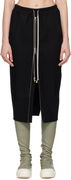 Rick Owens Zipped Short Pillar Midi Skirt