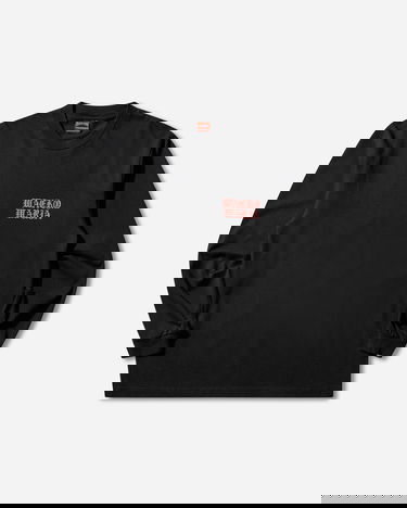 Tričko WACKO MARIA Death Row Record Washed Heavy Weight Longsleeve T-Shirt Čierna | DEATHROW-WM-LT01 BLACK, 1