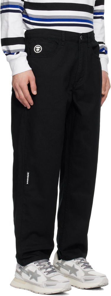 Cargo nohavice AAPE by A Bathing Ape AAPE by A Bathing Ape 'AAPE NOW' Jeans Čierna | AAPJNMB623XXNBKX, 1