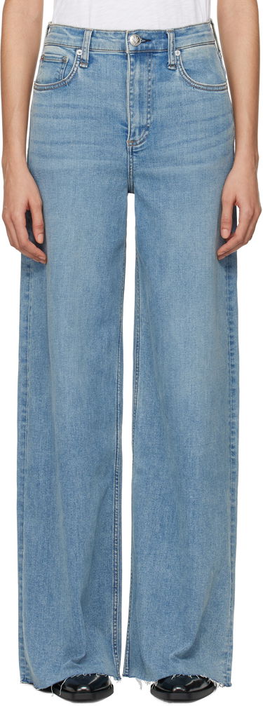 Džínsy rag & bone 'The Sofie' High-Rise Ultra Wide Jeans Modrá | WDD24F2952FUWH, 0