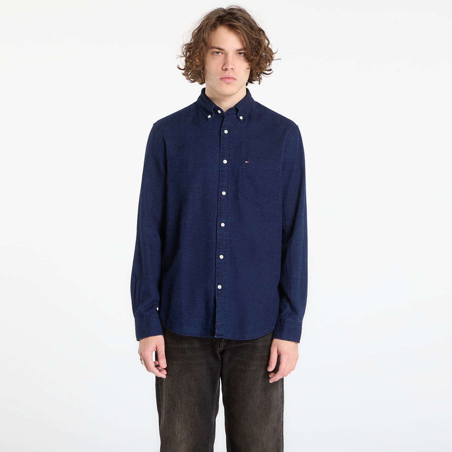 Košeľa Tommy Hilfiger Flannel Shirt Navy | MW0MW40499 0GY, 0