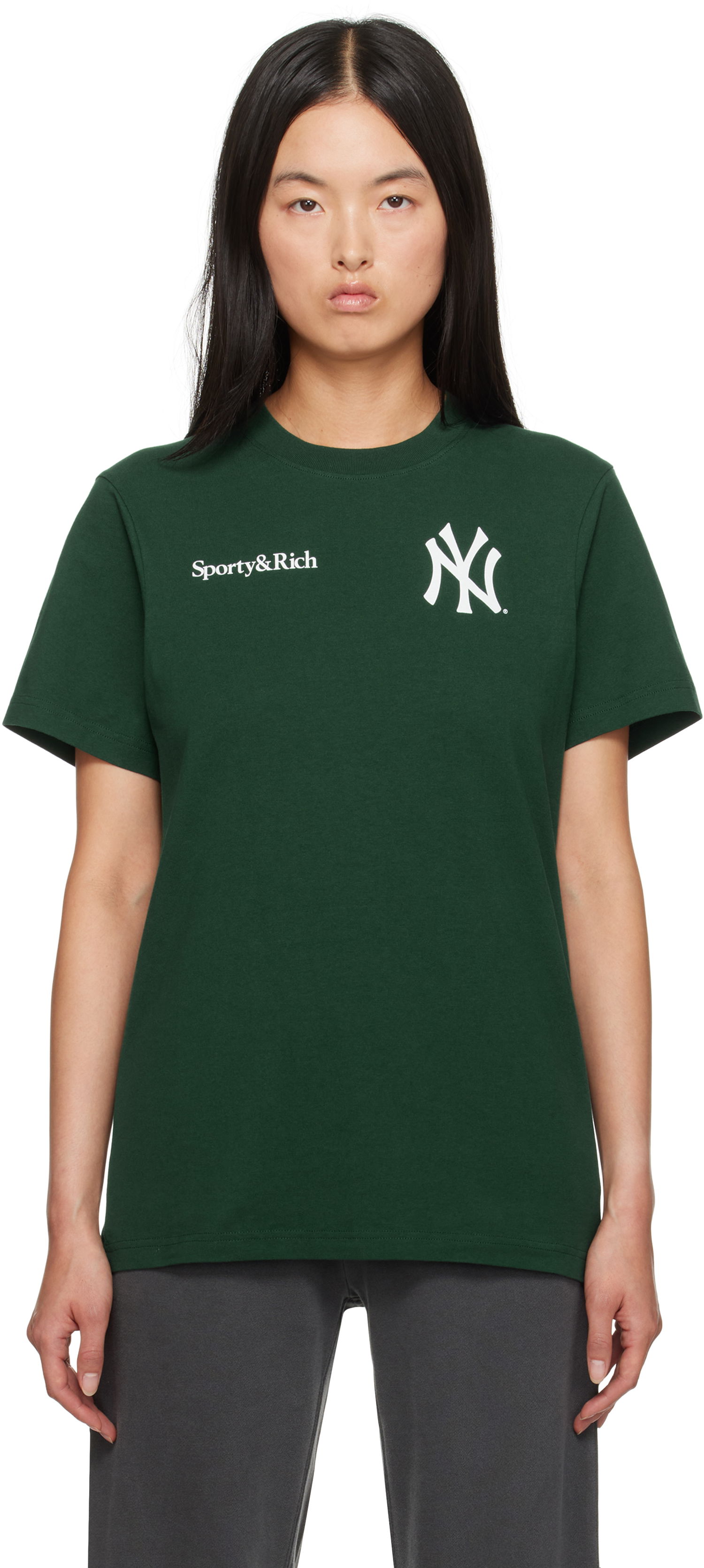 Tričko Sporty & Rich '47 Edition Yankees Champions T-shirt Zelené | TO043505300GR10, 0