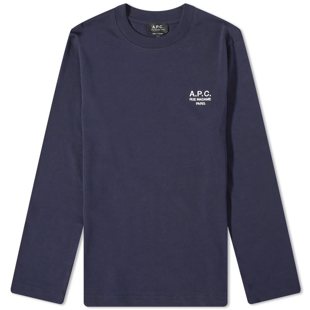 Tričko A.P.C. Olivier Embroidered Logo Tee Navy | COEZC-H26177-IAK, 0