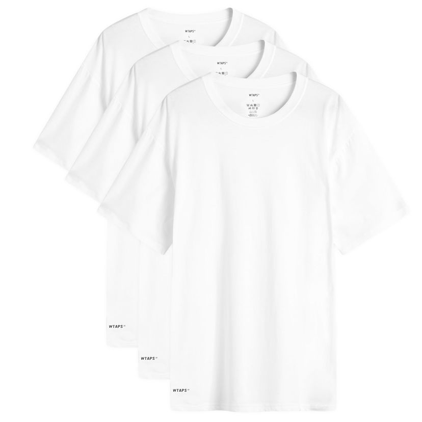 Tričko WTAPS 3-Pack 01 Skivvies T-Shirt Biela | 242MYDT-UWM01-WHT