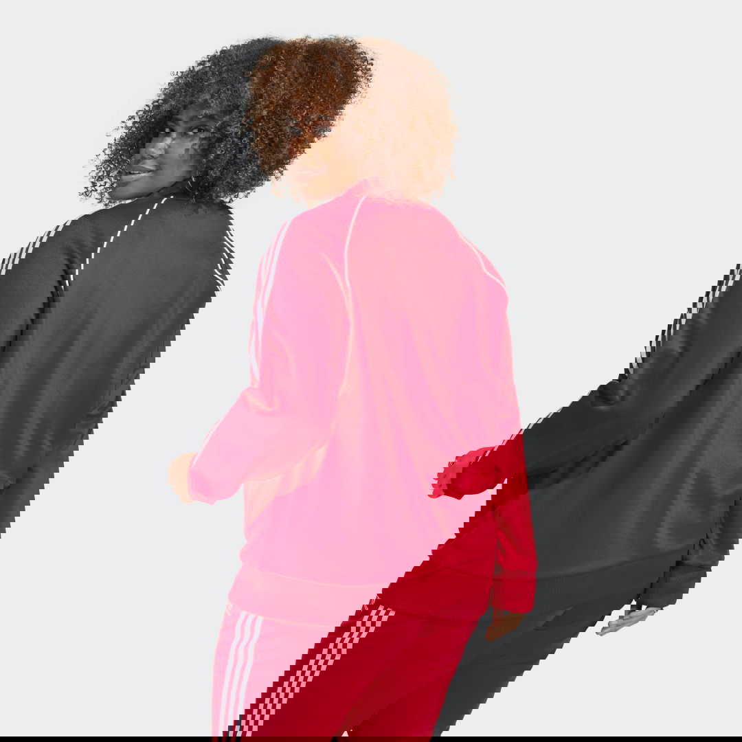 Bomber bunda adidas Originals Adicolor Classics SST Plus Size Track Jacket Červená | IB5914, 1