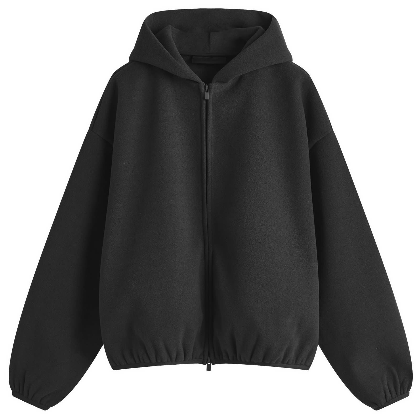 Essentials Brushed Hooded Bomber Jacket