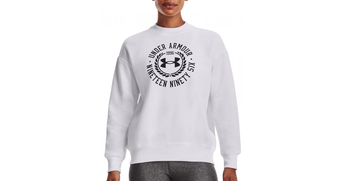 Mikina Under Armour Rival Fleece Crest Biela | 1373029-100, 1