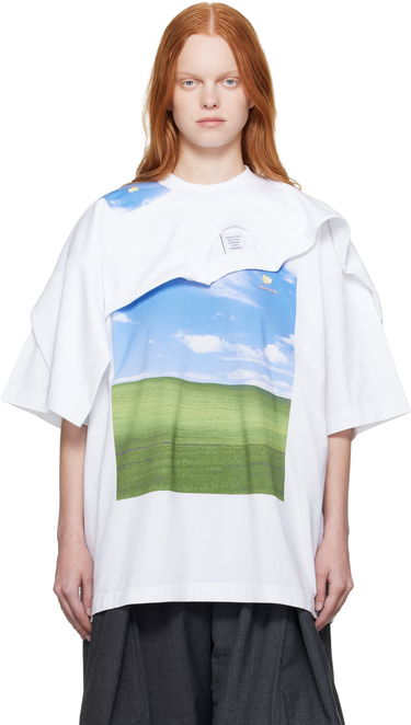 Tričko VETEMENTS Vetements Desktop Double Layered T-Shirt Biela | UH76TR770W, 0