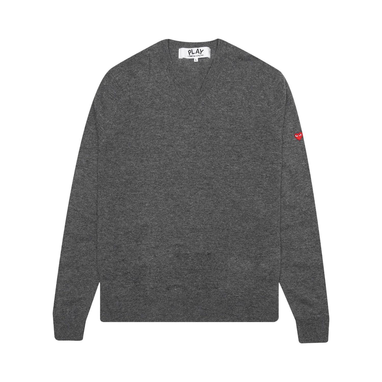Sveter Comme des Garçons PLAY Small Heart Crewneck Šedá | AZ N040 051 3, 1