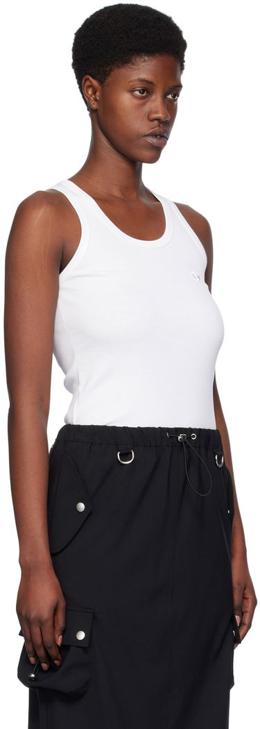 Tielko Coperni Coperni Embroidered Tank Top Biela | COPJS12510, 1