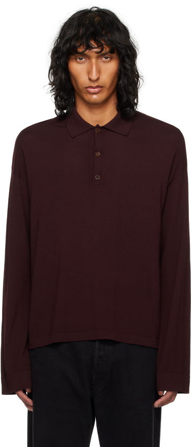 Polo tričko The Row Miso Polo Shirt Vínová | 841-Y590, 0