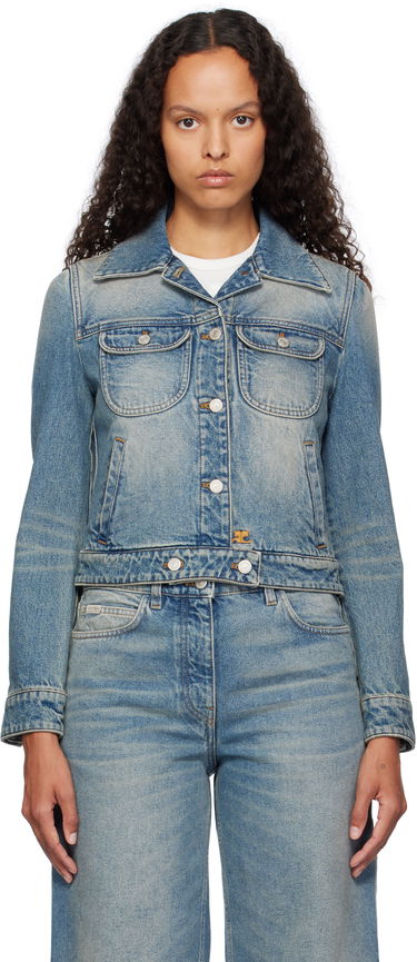 Bunda Courrèges Courrèges Denim Trucker Jacket Modrá | 324DBL002DE0033, 0
