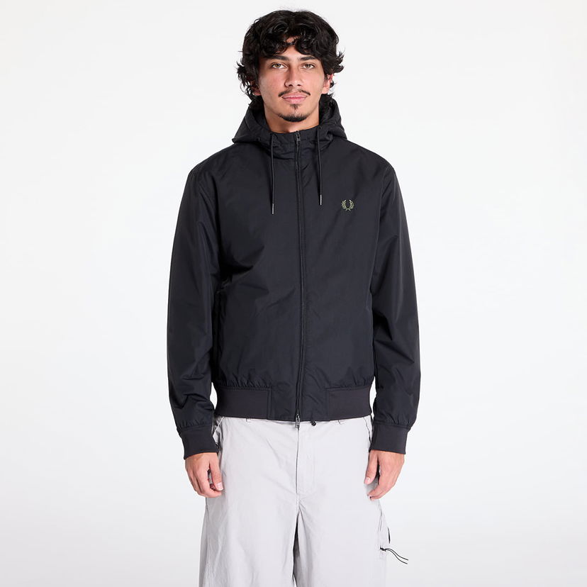 Vetrovka Fred Perry The Hooded Brentham Jacket Black Čierna | J8616 198