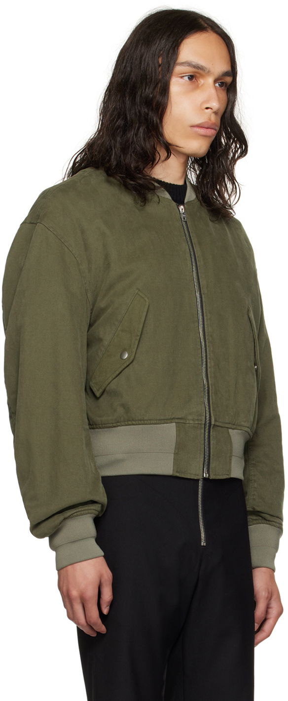 Bomber bunda We11done We11done Dropped Shoulder Bomber Jacket Zelené | WD-JP3-23-014-U-KK, 1