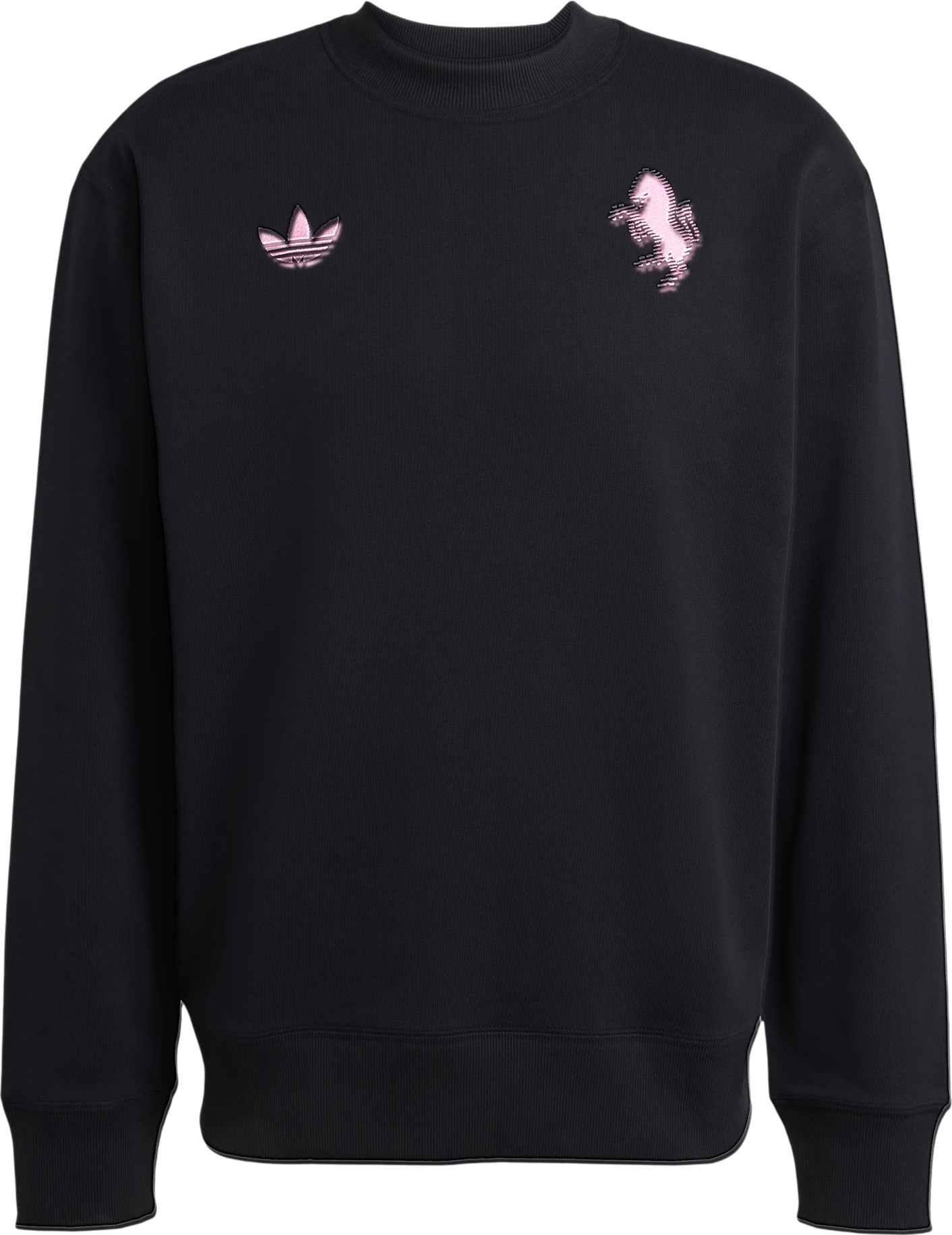 Mikina adidas Originals Originals FC Juventus Turin Lfstlr Crewneck Sweatshirt Čierna | kc7798, 0