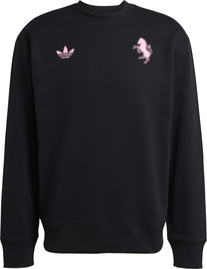 Mikina adidas Originals Originals FC Juventus Turin Lfstlr Crewneck Sweatshirt Čierna | kc7798