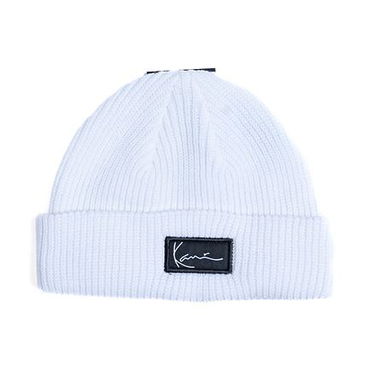 Kulicha Karl Kani Woven Signature Essential Fisherman Beanie Biela | kk7020346, 0