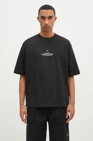 Tričko Puma Black Graphic Print T-Shirt Čierna | 626663, 0