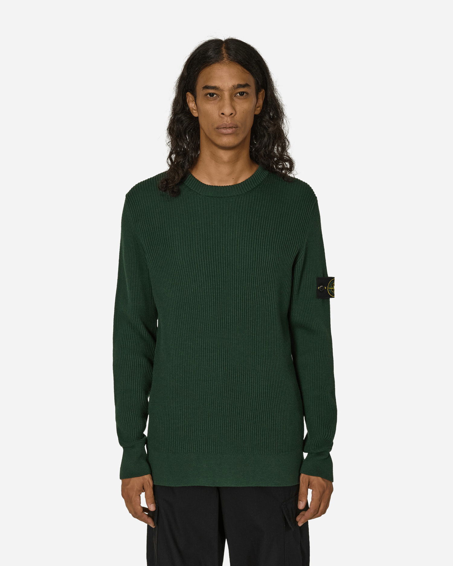 Sveter Stone Island Full Rib Sweater Musk Zelené | 8115553C2 V0059, 0