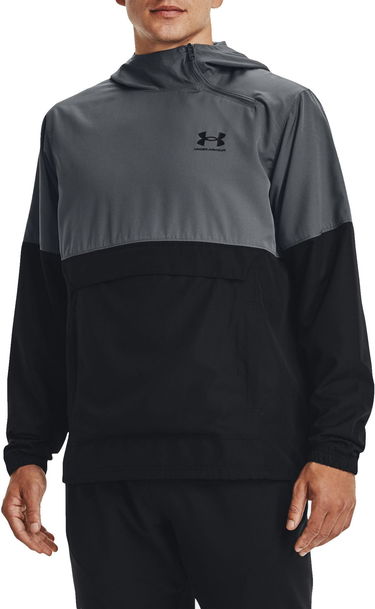Vetrovka Under Armour Woven Asymmetrical Zip Pullover Jacket Šedá | 1370500-012, 0